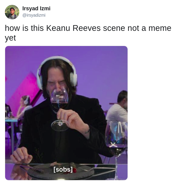 keanu tweet