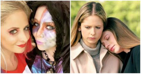 (l-r): Sarah Michelle Gellar and Michelle Trachtenberg