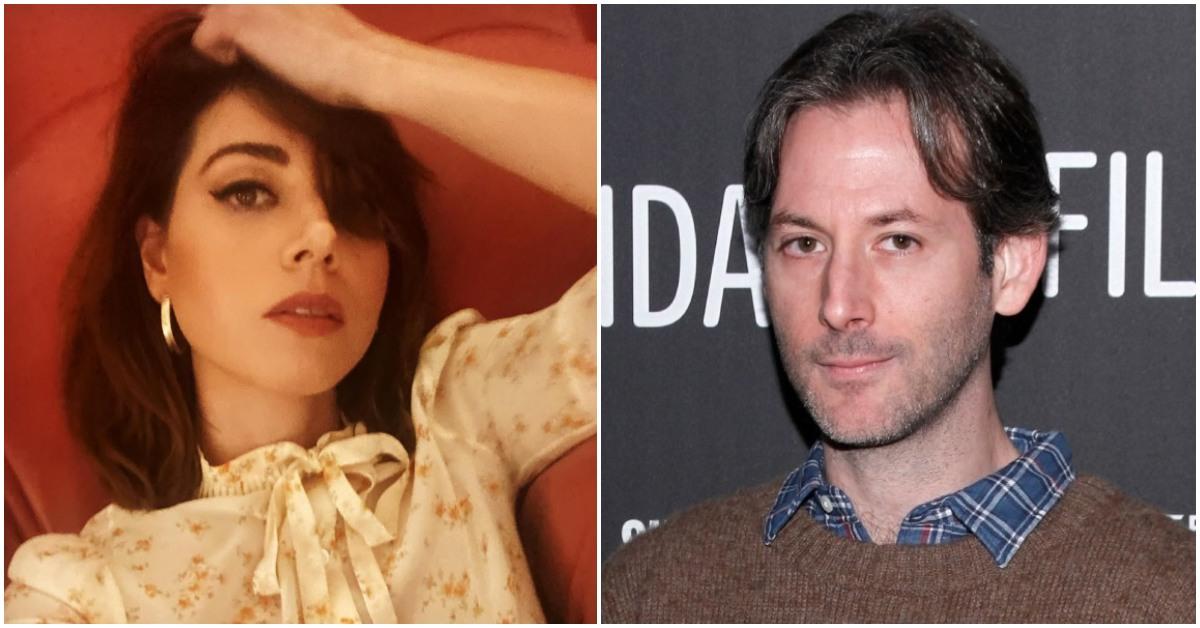 Aubrey Plaza and late husband Jeff Baena at separate events.