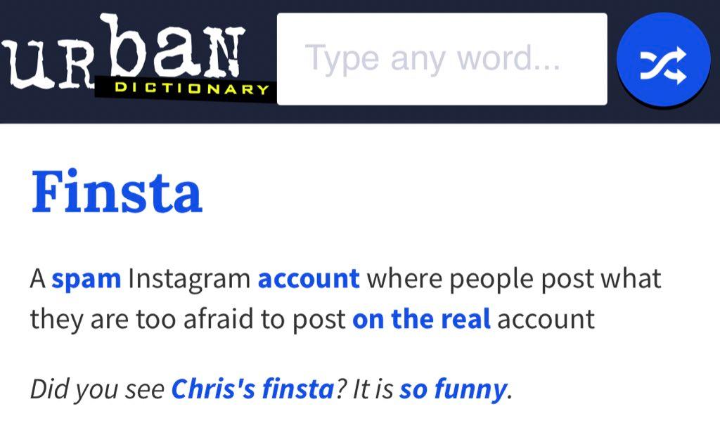 This Urban Dictionary thing is trending on Instagram. These are