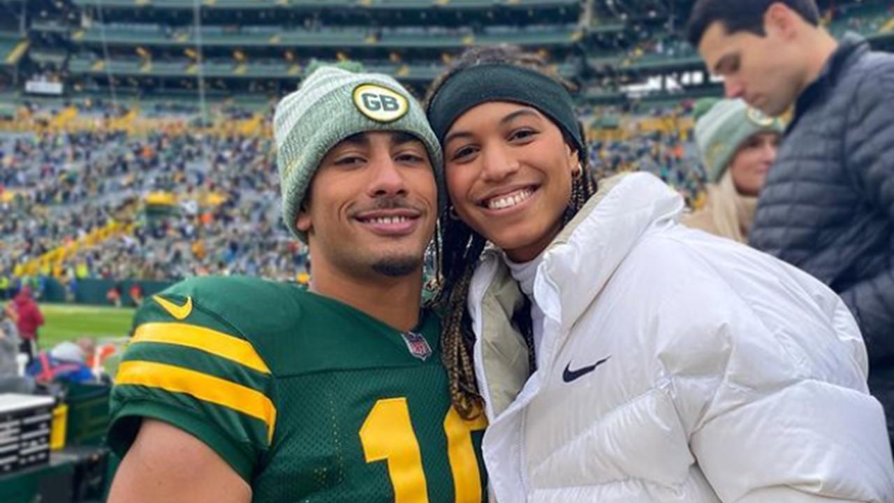 Jordan Love and Ronkia Stone at Lambeau Field