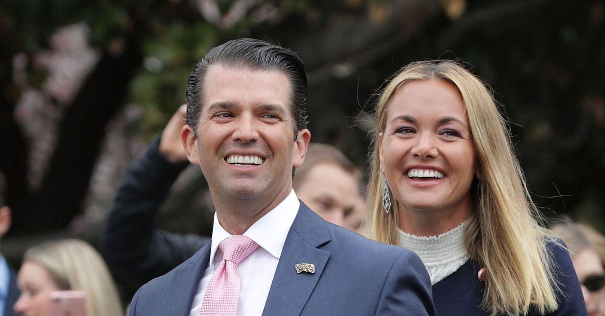 Donald Trump Jr. et Vanessa Trump lors du rouleau des œufs de Pâques. 