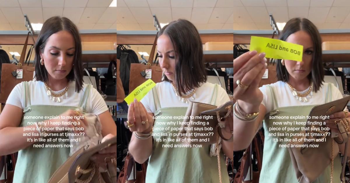 Confused TJ Maxx Shopper Finds “Bob and Lisa” Notes in All Store’s Purses