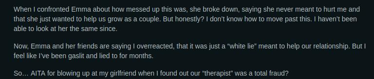 fake couples therapist