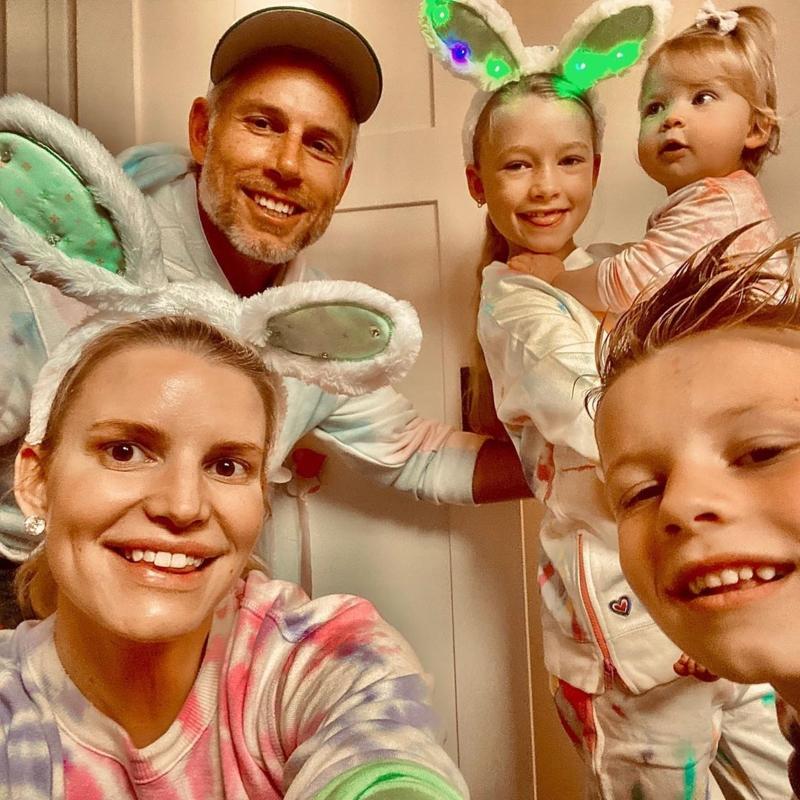 Jessica Simpson causes a stir with rare family photo with husband