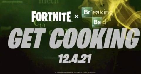 A mockup of a 'Fortnite' and 'Breaking Bad' collaboration