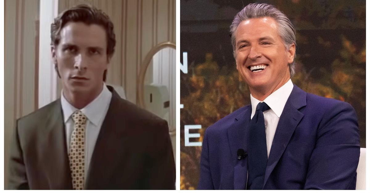 People Think Gavin Newsom Looks Like an American Psycho