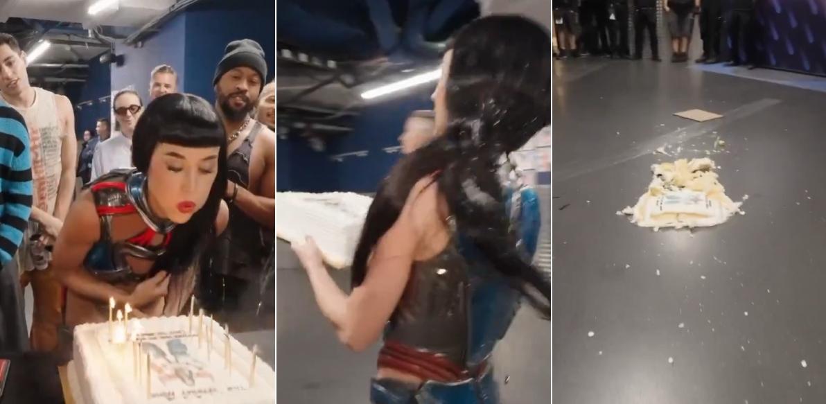 Katy Perry Throws Her Birthday Cake and It's Not That Funny