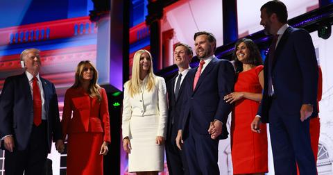 The Trump and Vance families assembled at the RNC.