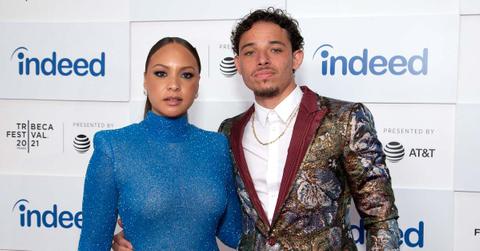 Jasmine Cephas Jones and Anthony Ramos on red carpet