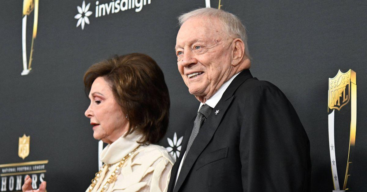 Jerry and Eugenia Jones at the 2025 NFL Honors. 