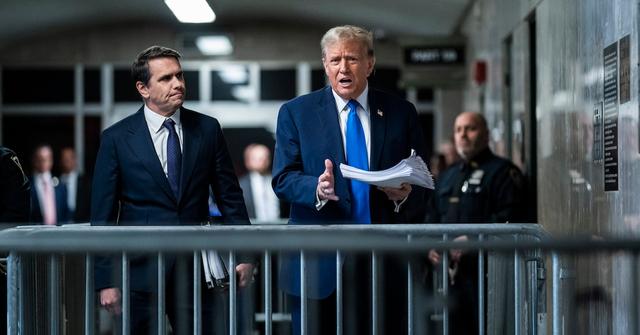 Donald Trump at jury selection trial