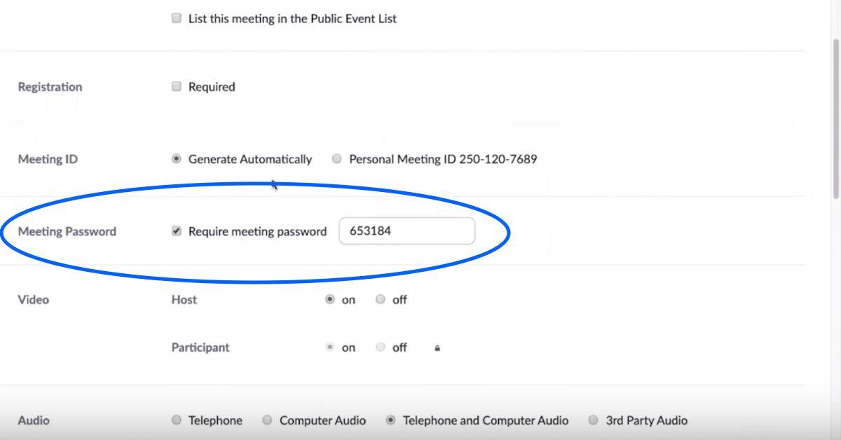 how to create zoom meeting id and password in mobile