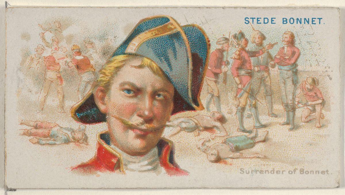 Stede Bonnet, Surrender of Bonnet, from the Pirates of the Spanish Main series (N19) for Allen & Ginter Cigarettes