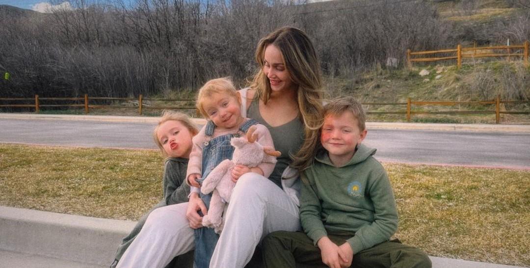 Mikayla Matthews with her three kids