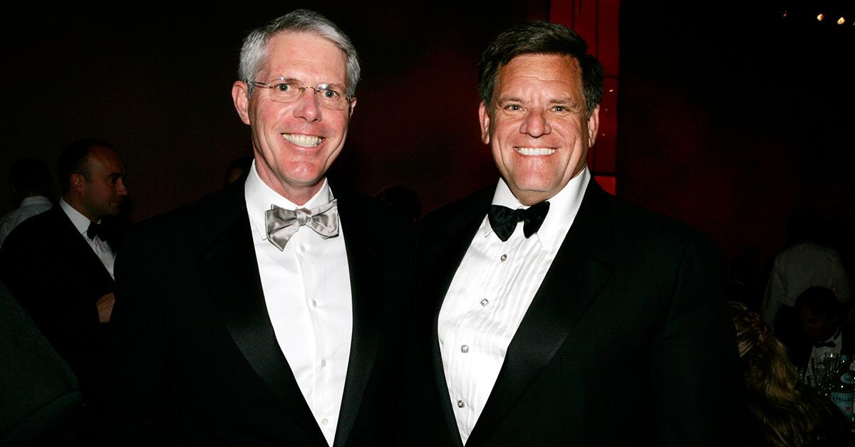 Rocky Wirtz and Ray Chadwick in tuxedos.