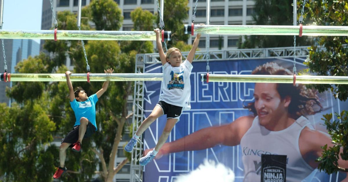 Kashi Paramasivam and Cecily Rodgers in 'American Ninja Warrior Junior'