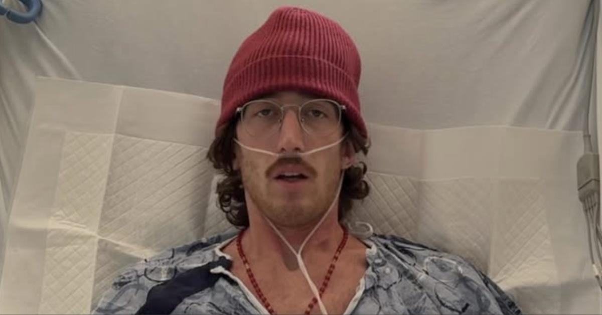 Brandon Buckingham in the hospital. 