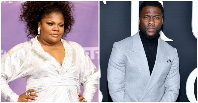 Mo'Nique and Kevin Hart on red carpet