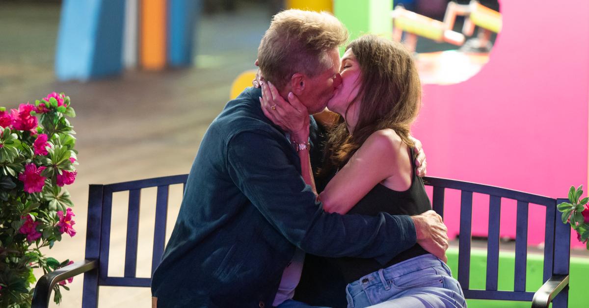 Gerry Turner and Theresa Nist share a kiss during 'The Golden Bachelor.'