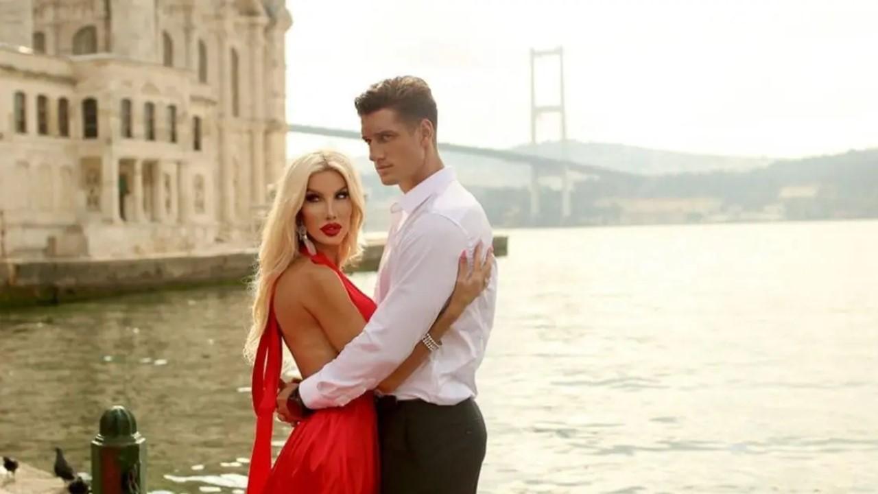 Nikki and Justin on a dock in Istanbul