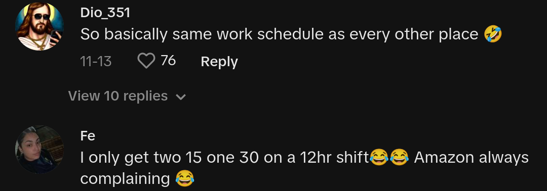 Comments on Amazon employee’s viral video of her listing the downsides of working for the company.