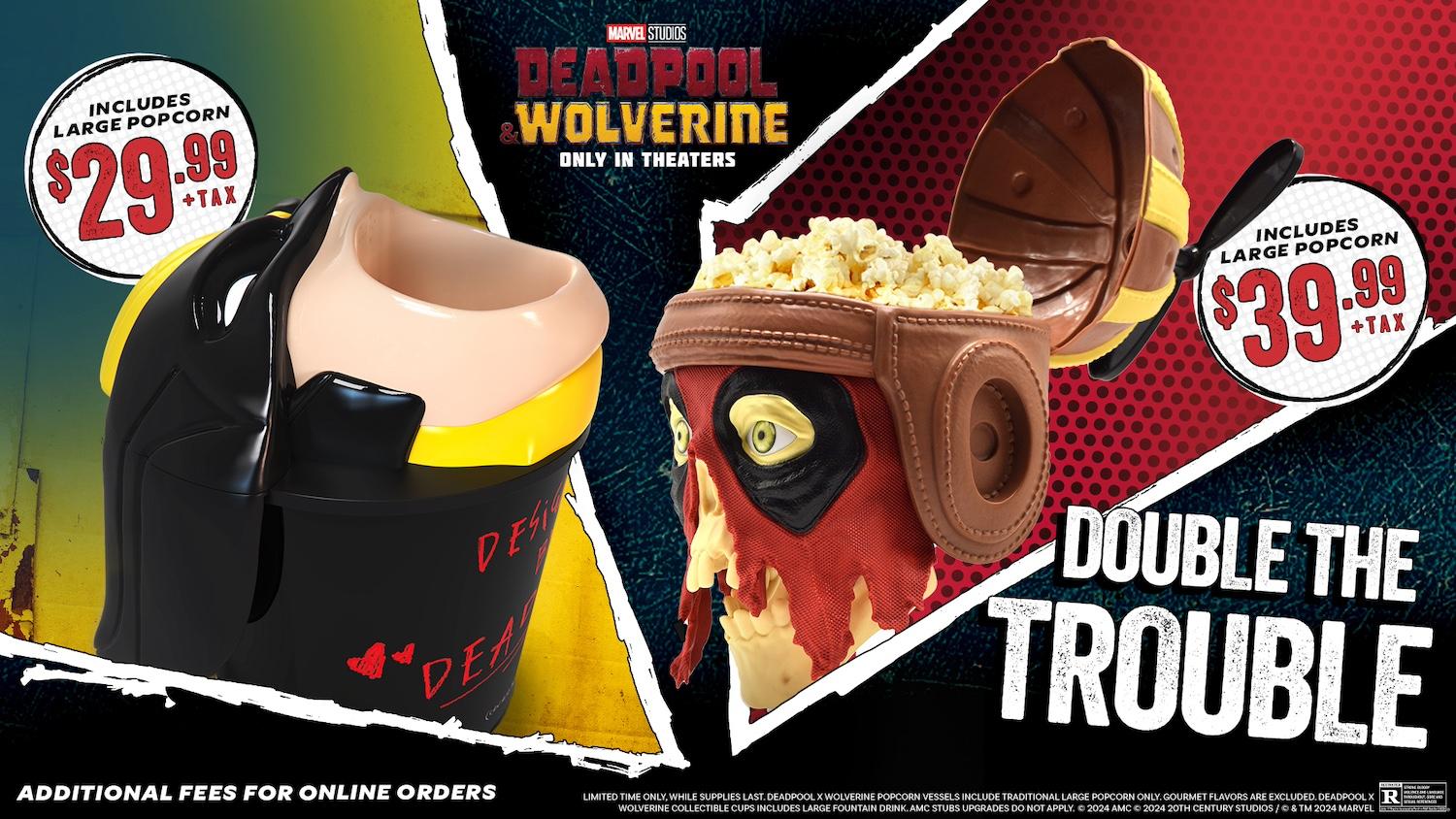 The promo for the Wolverine and Headpool popcorn buckets