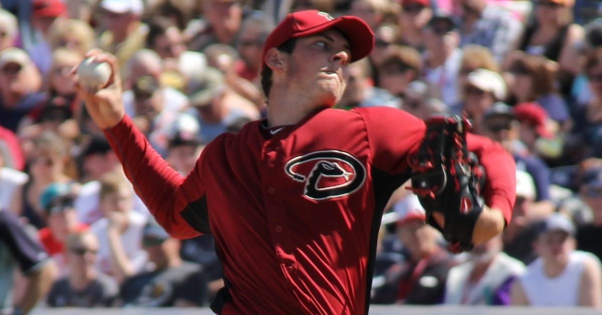 Trevor Bauer in 2012 Arizona Diamondbacks spring training