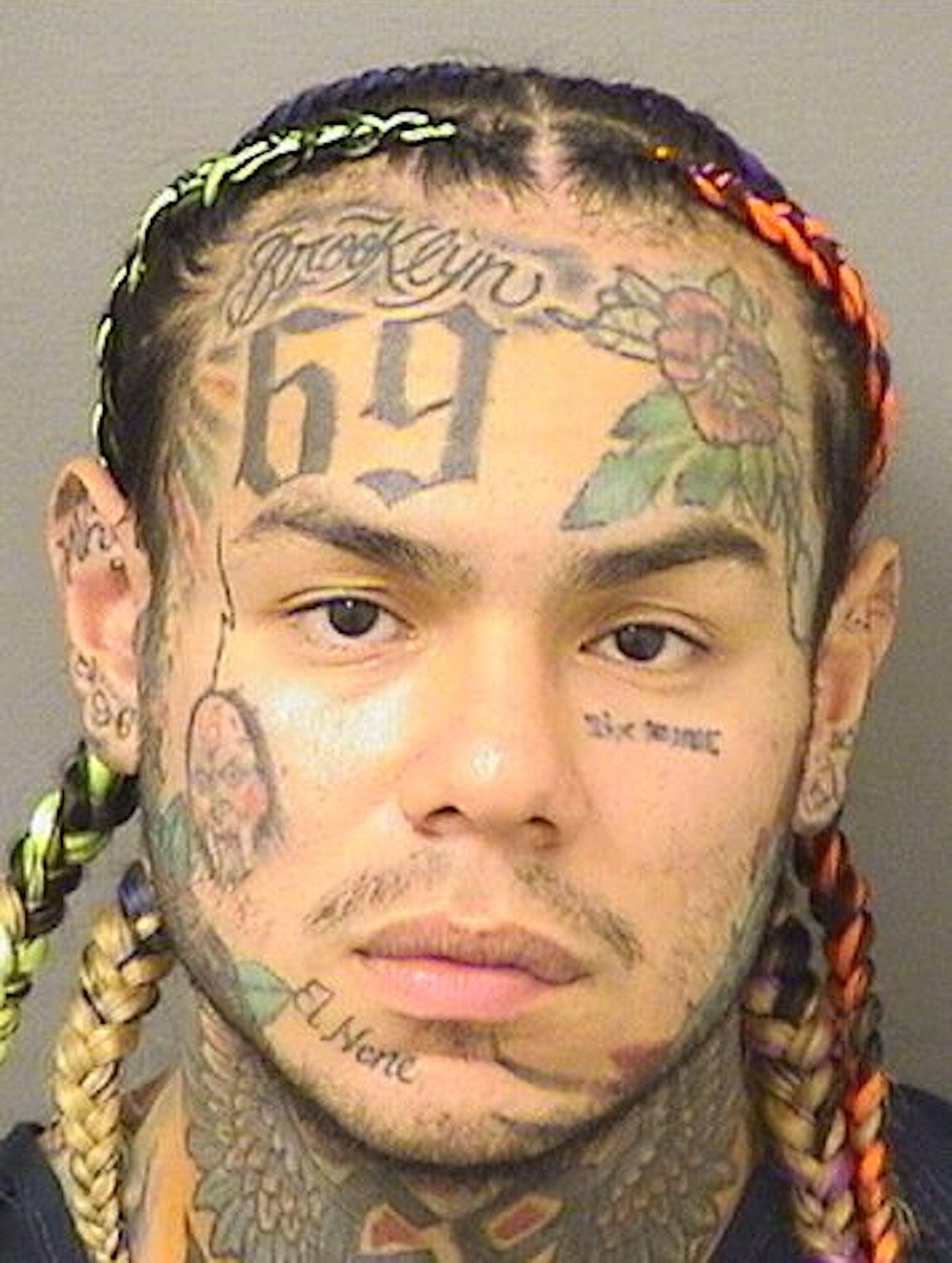 Tekashi 6ix9ine's mugshot from 2023.