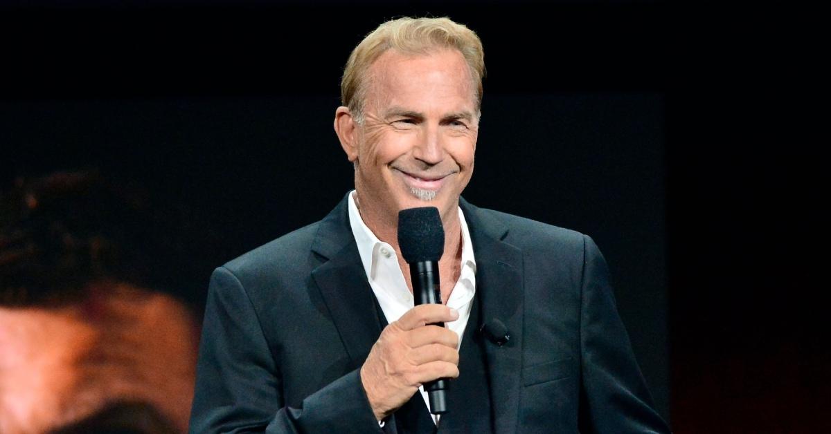 Kevin Costner speaks onstage during Warner Bros. Pictures' "The Big Picture," a special presentation.