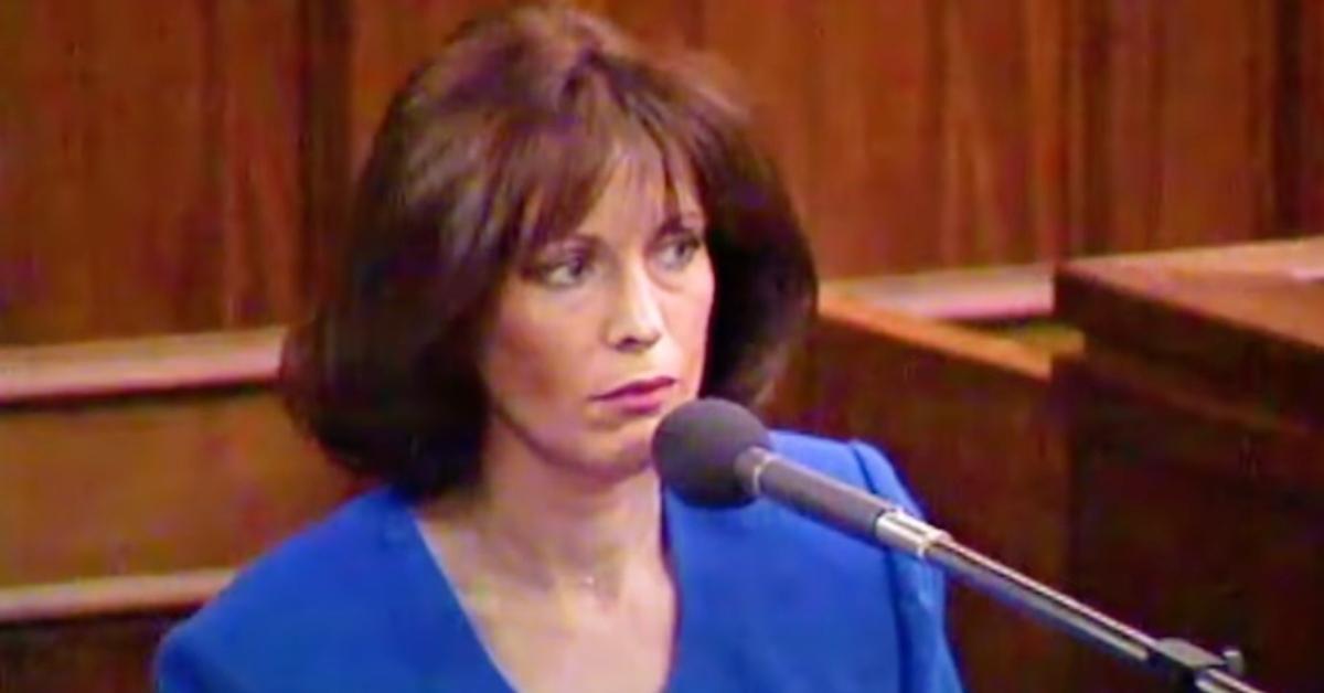 Judalon Smyth testifies during the Menendez brothers trial 