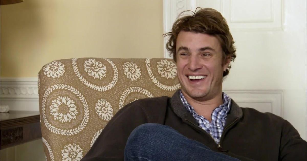 Shep Rose sits in a chair on Southern Charm