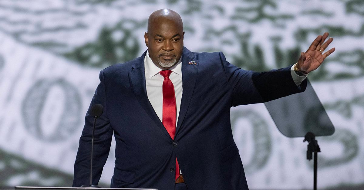 Mark Robinson at the RNC in 2024. 