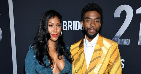 Taylor Simone Ledward and Chadwick Boseman