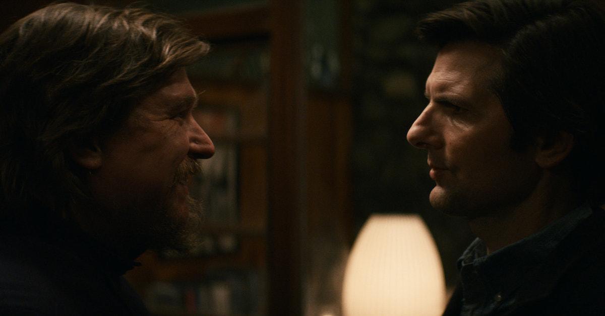 Adam Scott and Michael Chernus in 'Severance'