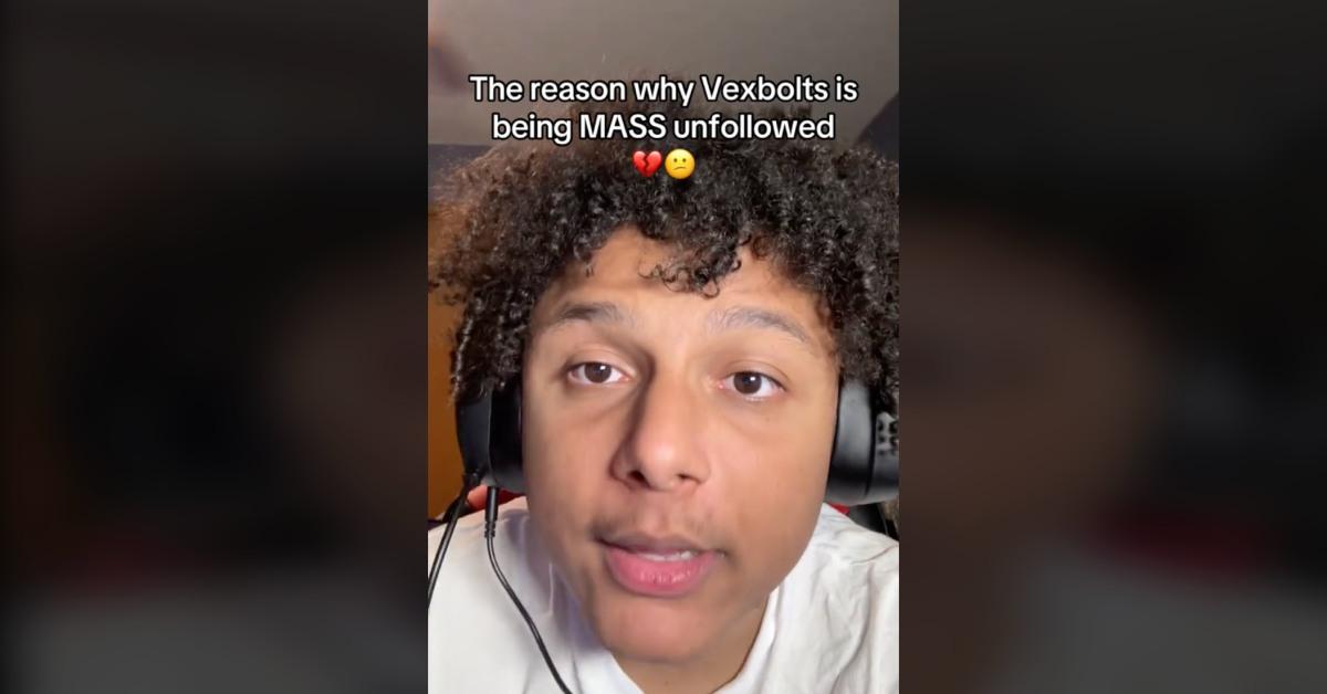 Vexbolts discussing the reason for the mass unfollowing.