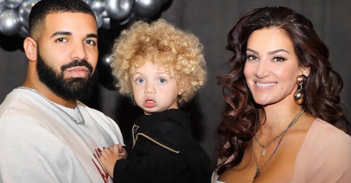 Drake, his baby mama, and his son Adonis.