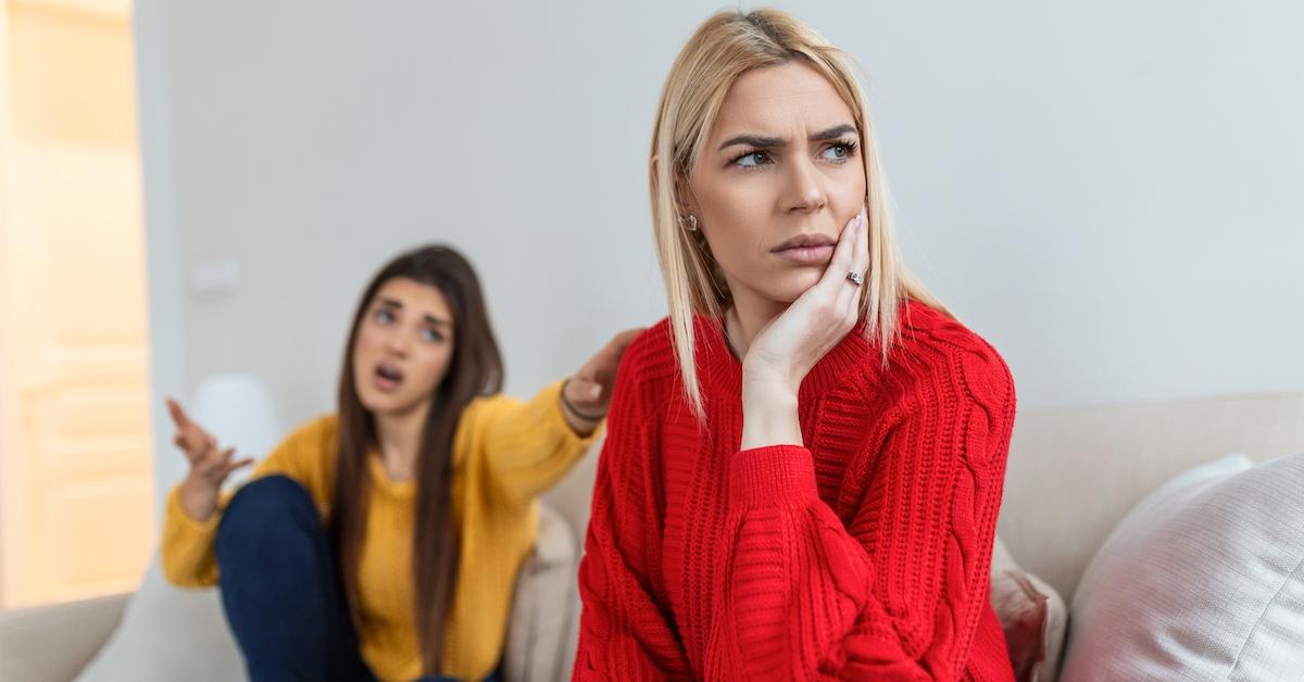 Two women arguing