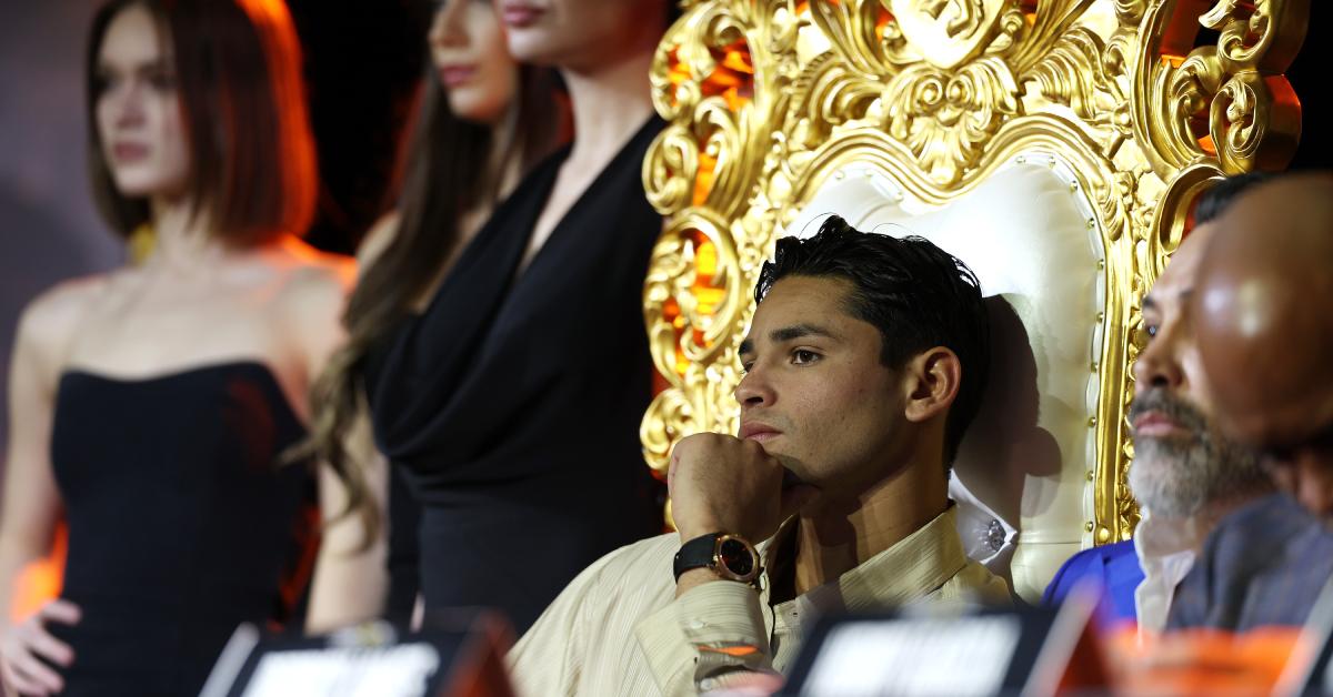 Ryan Garcia at a press conference 