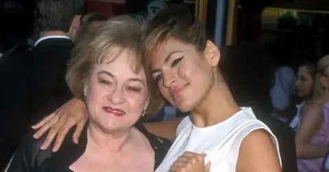 Eva Mendes with her mom at the '2 Fast 2 Furious' world premiere in 2003