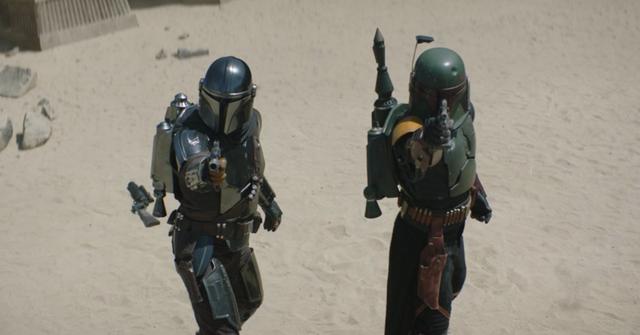 Mando and Boba Fett in the finale of 'The Book of Boba Fett'