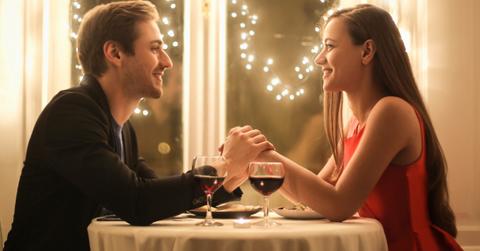 beautiful couple having a romantic date picture id