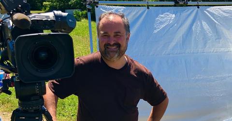 Frank Fritz standing in front of a production camera
