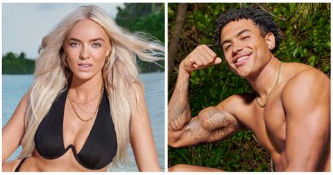 Elys Hutchinson and Bryton Constantin pose for their official 'Perfect Match' Season 2 portraits.