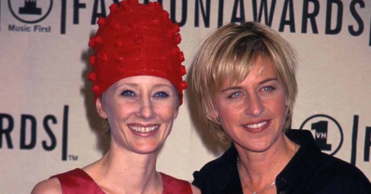 (l-r): Anne Heche and Ellen DeGeneres 