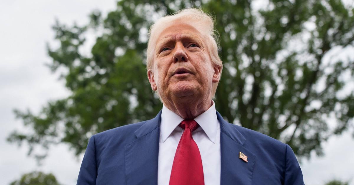 Trump at the White House in 2025.