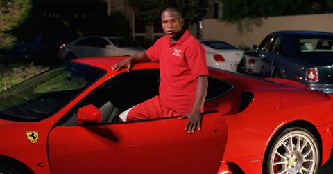 Floyd Mayweather and his Ferrari in 2006