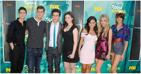 (l-r): Ken Baumann, Greg Finley, Daren Kagasoff, India Eisley, Francia Raisa, Megan Park and Shailene Woodley