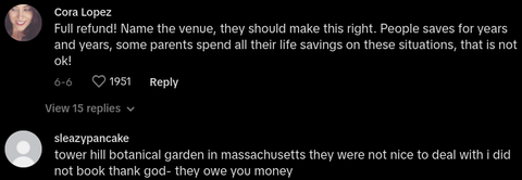 Botanical Garden Wedding Venue Puts Netting on Trees, Bride Fumes