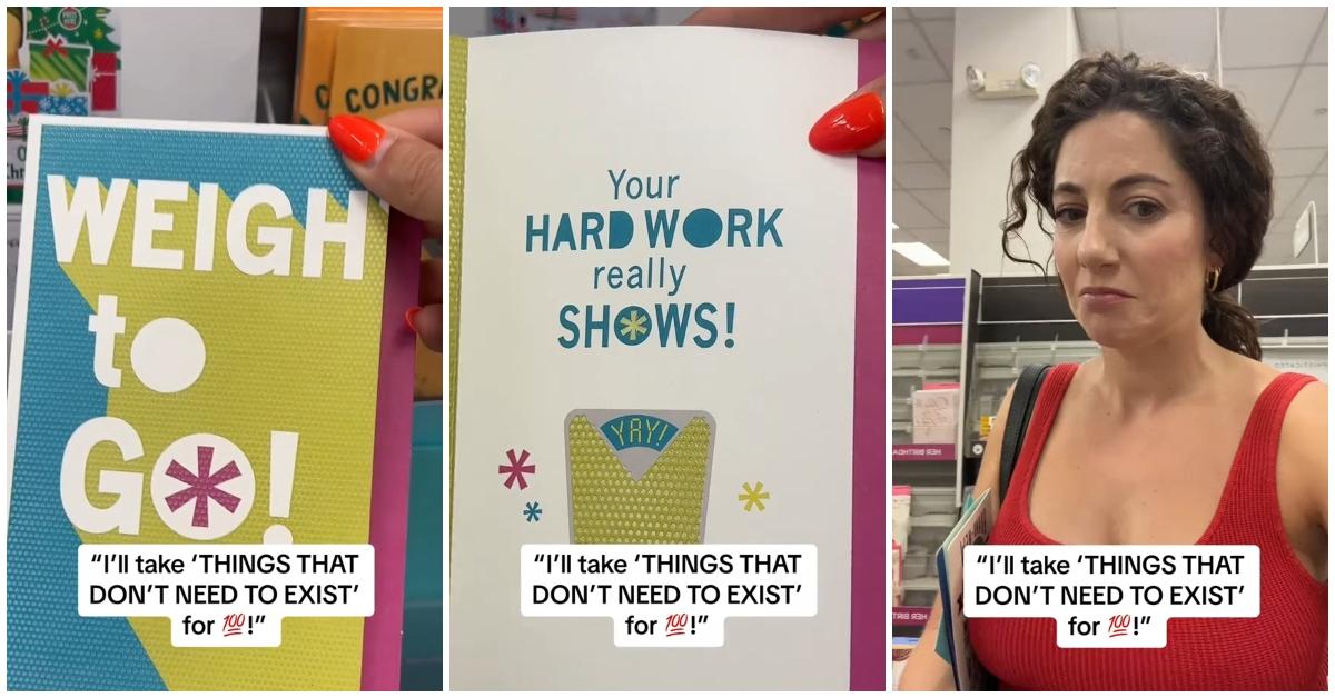 CVS Customer Finds a Card “Celebrating” Weight Loss in Store